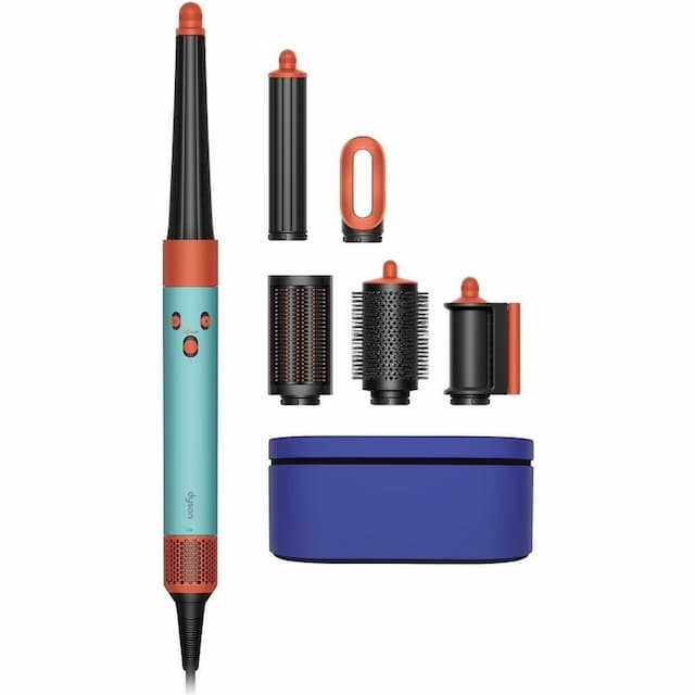 Gorilla Mall Tharëse dhe kaçurreluese flokësh DYSON HS08, Vinca Blue, set me aksesorë